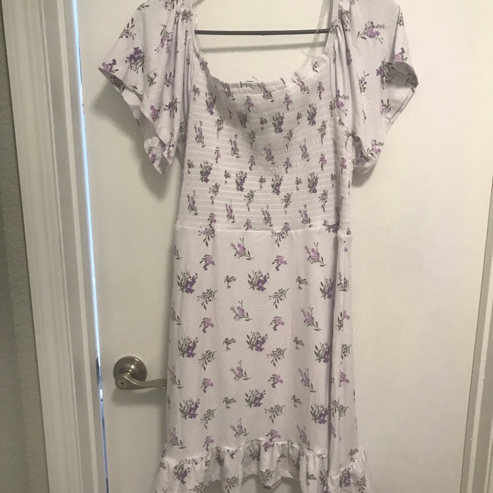 Off the shoulder floral dress